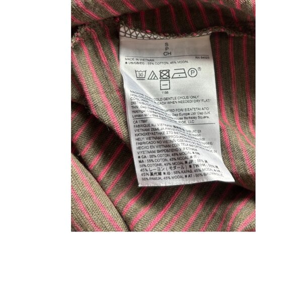 Banana Republic Women's Brown And Pink Long Sleeve Top - Picture 8 of 8
